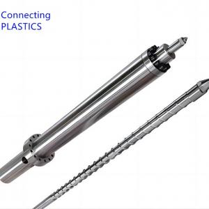 HAITAI HTL2680 HTW2300 45mm Injection Unit Bimetallic Injection Molding Screw and Barrel For high Glass fiber Nylon
