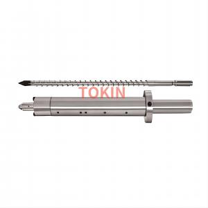 High Wear-Resistance Yizumi UN480 84mm 92mm Injection Unit Bimetallic Injection Molding Screw Barrel and Nozzle Tip  